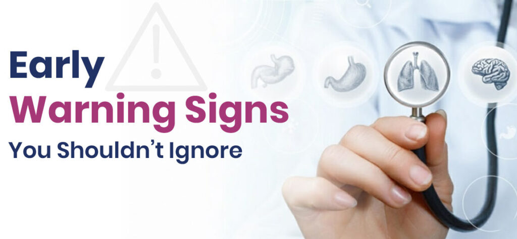 Early warning signs that indicate when to see an internal medicine doctor.